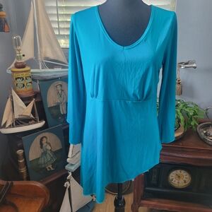 Antthony Teal Women's Tunic Top